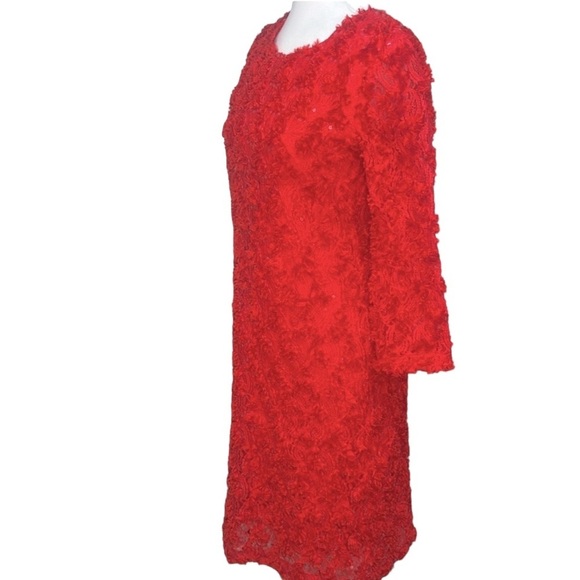 JSong Flora Sequins Dress Red - Picture 3 of 6